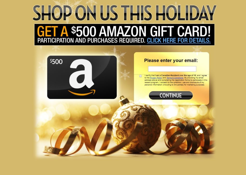$500 Amazon Gift Card Offer