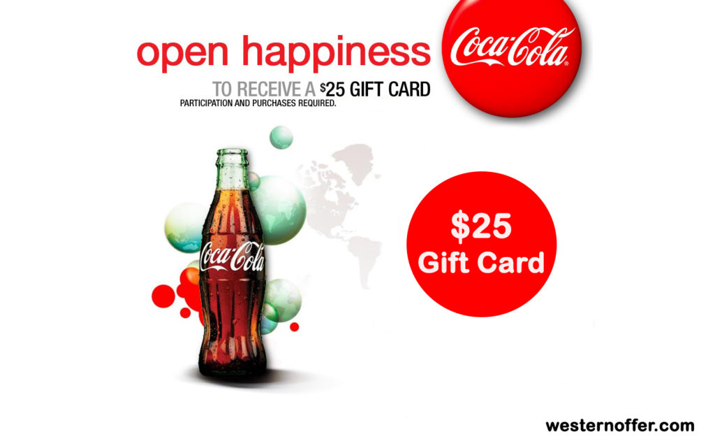 $25 Coca Cola Gift Card Offer
